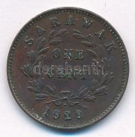 Sarawak / Brit Protektorátus 1929H 1c Br "Charles V. Brooke Rajah" T:2- Sarawak / British ...