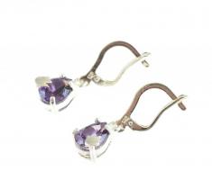 Ezüst(Ag) ékszerszett: gyűrű, nyaklánc, fülbevalópár, jelzett, bruttó: 13,44 g