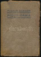 Puskin Sándor: Pique-dáma. Ford.: Malonyay János. Bp., 1920, Sacelláry (Korvin-ny.), 1 t. (színezett fametszet) + 120 p. Kiadói papírkötés, sérült hártyapapír védőborítóval, egy felvágatlan lappal. Megjelent 3000 példányban.