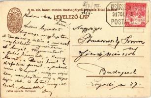 1917 26. számú csataképes kártya. Egy osztrák-magyar 30 és feles mozsár tüzelés előtt. Kiadja a M. k...