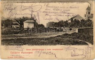 1905 Pankota, Pancota; Szent János kápolna, katolikus templom. Beamter Ödön kiadása / chapel, church (EB)