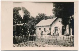 Szin (Jósvafő-Aggtelek), vasútállomás, gőzmozdony. photo (Rb)