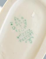 Hollóházi porcelán balerina, kézzel festett, jelzett, hibátlan m: 13 cm