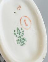 Hollóházi libás fiú, kézzel festett, jelzett, hibátlan, m: 13 cm