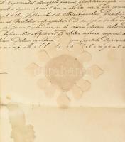 1828 Cziráky Antal (1772-1852) országbíró által kiadott latin nyelvű okirat Szirmay Adámnak. Cziráky...