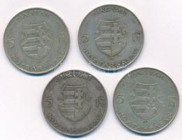 1947. 5Ft Ag "Kossuth" (4x) T:2-,3 
Adamo F8.1