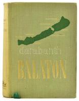 Balaton. Útikönyvek. Szerk.: Major Béla. Bp.,én.,Panoráma. Térkép-melléklettel (1963 Balaton, szakadt, 33x95 cm.) Kiadói egészvászon-kötés.