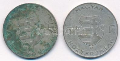 1947. 5Ft Ag "Kossuth" (2x) T:3 patina
Adamo F8.1