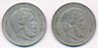 1947. 5Ft Ag "Kossuth" (2x) T:2-,3 patina Adamo F8.1