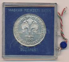 1978. 200Ft Ag "Első magyar aranyforint" sérült "MNB" tokban T:BU Adamo EM56