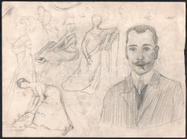 4 db sérült grafika, keret nélkül, jelzés nélkül. max méret: 22,5x30cm