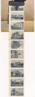 1911 Bucharest, Bukarest, Bucuresti, Bucuresci; Salutari din / Postman leporellocard with 10 picture...