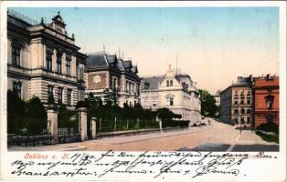 1901 Jablonec nad Nisou, Gablonz an der Neiße; Reichsstrasse / street (EK)