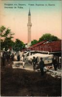 1914 Vidin, Widdin; street, mosque, shops