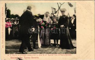 Turnu Severin, Szörényvár; M.S. Regele si principii mostenitori in diua de 27. Aprilie 1904. Josef Frisch / Carol I of Romania with his wife and the Crown Princes