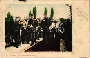 Turnu Severin, Szörényvár; Amintirea sosirei familie Regale in diua de 27. Aprilie 1904. Josef Frisch / Carol I of Romania with his family