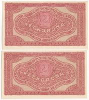 1920. 2K "2ab" (2x, sorszámkövető, csillagos sorszám) T:I- Adamo K7/1