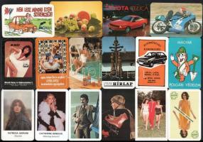 1981-1993 30 db vegyes reklám kártyanaptár