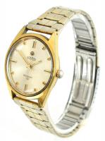 Roamer Stingray 44 kézi felhúzós fém tokos karóra, Működőképes, üvegen karcok, fém szíjjal. d: 33 mm