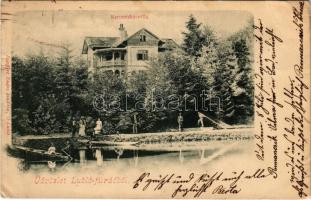 1903 Lublófüred, Lubló-fürdő, Kúpele Lubovna (Ólubló, Stará Lubovna); Kermetzky (Kermeszky) villa. Szeiffert Endre kiadása / villa (EB)