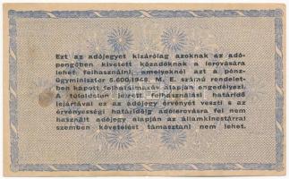 1946. 10.000.000AP sárgás vízjeles papíron, fordított címerrel T:III fo. Adamo P54Ah