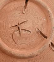 Ligeti Erika (1934-2004): Szentendre. Mázas kerámia tálka, jelzett, apró lepattanásokkal, d:10 cm