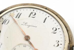 Longines niellós, aranyozott ezüst női alakokkal és tigrissel díszített dupla ezüst fedeles zsebóra....