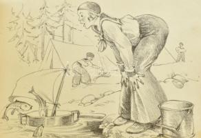 Márton Lajos (1891-1953): Jubileumi Márton-album 1906-1936. Litográfia-sorozat. Budapest, [1936], Sz...