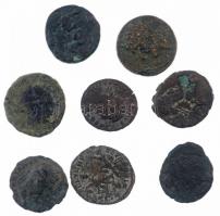 Római Birodalom 8db-os Br érmetétel a IV. századból T:2-,3 Roman Empire 8pcs Br coin lot from the 4th century C:VF,F