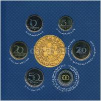 2013. 5Ft-200Ft (6xklf) forgalmi sor szettben + 2013. "I. Lajos aranyforintja" aranyozott ...