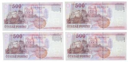 2007. 500Ft "EA" + 2007. 500Ft "EB + 2008. 500Ft "EA" + 2010. "ED"...
