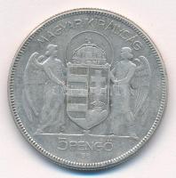 1930. 5P Ag "Horthy jobbra" T:3 Adamo P8
