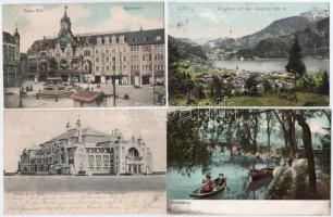 172 db régi képeslap, főleg német, osztrák, svájci, kevés motívum