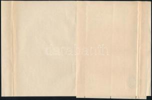 Ereklyés Országzászló Nagybizottság adománygyűjtő levele ráragasztott irredenta levélzáró kisívvel