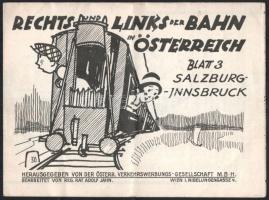 cca 1930 Rechts und Links der Bahn in Österreich Blatt 3, Salzburg-Innsbruck