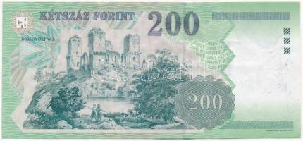 2007. 200Ft "FB" a tervező, Vagyóczky Károly aláírásával T:III