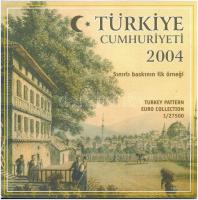 Törökország 2004. 1c-2EUR (8xklf) Euro próbaveretek szettben T:BU Turkey 2004. 1 Cent - 2 Euro (8xdiff) Euro trial mint set C:BU