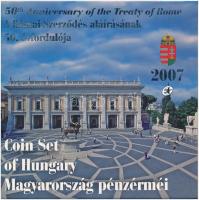 2007. 1Ft-100Ft (8xklf) forgalmi sor szettben, benne 50Ft "50 éves a Római Szerződés" T:PP patina Adamo FO41.1