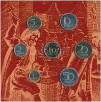 2001. 1Ft-100Ft (7xklf) forgalmi sor szettben, "Magyarország pénzérméi" sorozat T:PP patin...