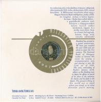 2000. 1Ft-100Ft (7xklf) forgalmi sor szettben + "200Ft Millenium" T:PP patina, a külső tok...