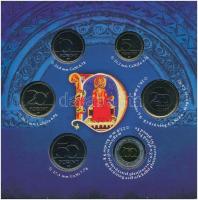 2014. 5Ft-200Ft (6xklf) "Lancea Regis" forgalmi sor szettben, benne ónozott réz Szent Istv...