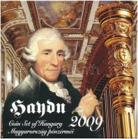 2009. 5Ft-200Ft Haydn (6xklf) forgalmi sor szettben + Joseph Haydn Ag emlékérem (12g/0.999/29mm) T:PP patina Adamo FO43.4