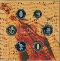 2009. 5Ft-200Ft "Haydn" (6xklf) forgalmi sor szettben + "Joseph Haydn" Ag emléké...