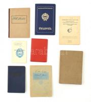 1941-1989 8 db vegyes igazolvány és okmány, közte repülési napló, Nemzetközi Diákszövetség igazolvány, Magyar Népköztársaság által kiállított kék útlevél, stb.