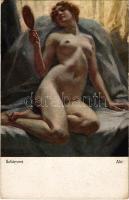 Akt / Erotic nude lady art postcard s: Schievert (EK)