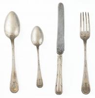 Ezüst(Ag) keresztelő készlet, jelzett, 4 db-os, bruttó: 177,75 g