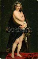 1918 Helene Fourment / Erotic nude lady art postcard. Stengel s: Rubens