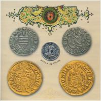 2008. 1Ft-100Ft (7xklf) + Mátyás denár Ag fantáziaverete (10g/0.999/27mm) "Reneszánsz emlékév&q...