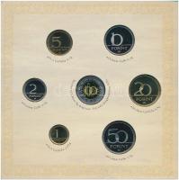 2008. 1Ft-100Ft (7xklf) + Mátyás denár Ag fantáziaverete (10g/0.999/27mm) "Reneszánsz emlékév&q...