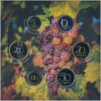 2019. 5Ft-200Ft (6xklf) "Tokaj borvidék" forgalmi sor szettben + "Tokaj borvidék"...